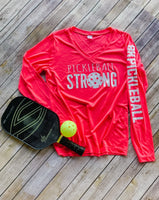 PICKLEBALL STRONG V-Neck Performance Shirt