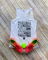 PICKLEBALL FUN SOCIAL Performance Tank